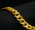 Premium Quality 22kt Guaranteed Gold Plated Men's Big 11MM Albert Bracelet gift items for boys. 
