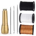 Leather Sewing Kit Leather Awl Set Replaceable Multifunctional Shoes Repair Tool Kit Punch Stitching Needles Sewing LeathercraftHats & Caps. 
