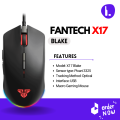 Fantech X17 Blake 7 Programmable Button Macro RGB Gaming Mouse. 