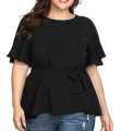 Ladies Fashionable Blouse Casual Long Sleeve Loose Fit Female Top. 