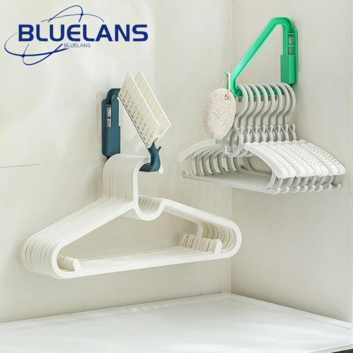 Clothing Rack Holder Space-saving Wall-mounted Clothes Hanger Rack