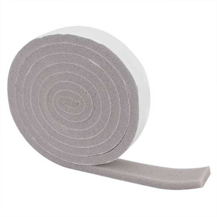 2 pieces of weather protection sponge foam sealing strips self-adhesive door window insulating tape for