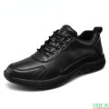 Leather Black Sneakers Men Breathable Casual Shoes Fashion Men Shoes Social Shoe Male Outdoor. 