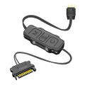 ARGB Mini Controller 5V 3 Pin to SATA Power Supply Adapter Cable RGB SYNC Control for PC Fan Cooling Fan Light Strip. 