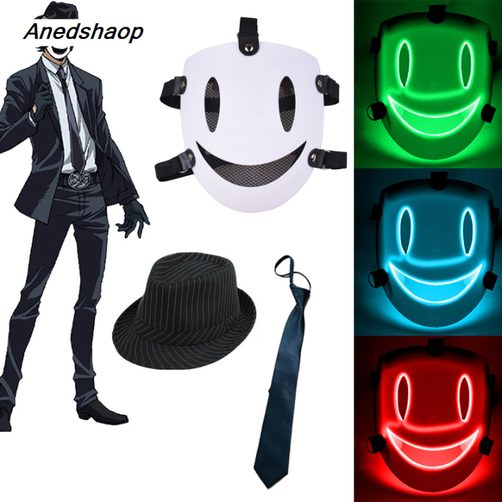 High Rise Mask Face Anedshaop Japanese Anime Cosplay Face Mask Neon High Rise Invasion Mask ...
