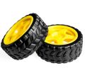 2 Smart Robot Car Wheels Diameter 65MM Thickness 28MM arduino. 