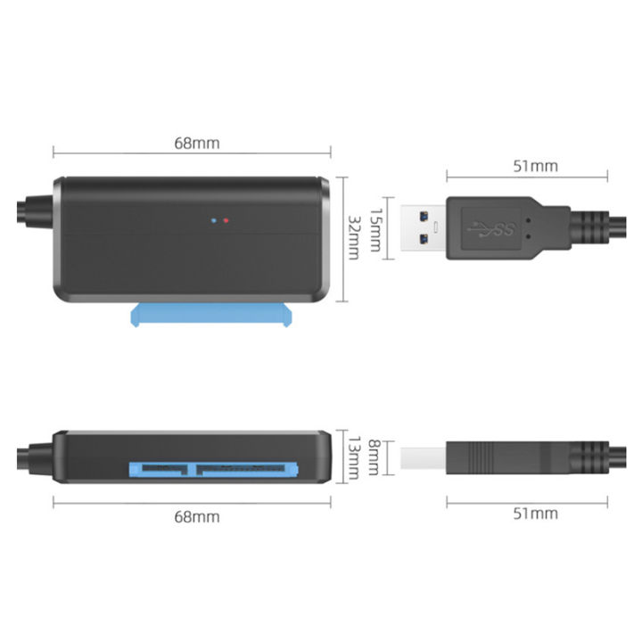 USB%20SATA%20%E2%85%A2%20Cable%20Sata%20To%20USB%203.0%20Adapter%205%20Gbps%20Support%202.5/3.5In%20External%20SSD%20HDD%20Adapt%20Hard%20Drive%203.5%20Sata%203%20to%20USB%20Adapt%20PC%20-%20Image%205