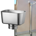 Rainwater Drainage Connector Stainless Steel Gutter Downspout Replacement Adapter. 