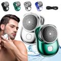 Portable Shaver, Wireless Mini Electric Shaver, Rechargeable Razor, Compact Pocket Size Shaver for Men, Easy One-Button Use Suitable for Home Travel and Gifts. 