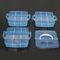 3 Layers 18 Compartments Plastic Embroidery Floss Storage Box Floss Bobbins Beads Storage Organizer Diy Cross Stitch Sewing Tool. 