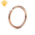 1Pc Surgical Steel Thin Small Nose Ring Hoop 0.8mm Cartilage Piercing Stud. 