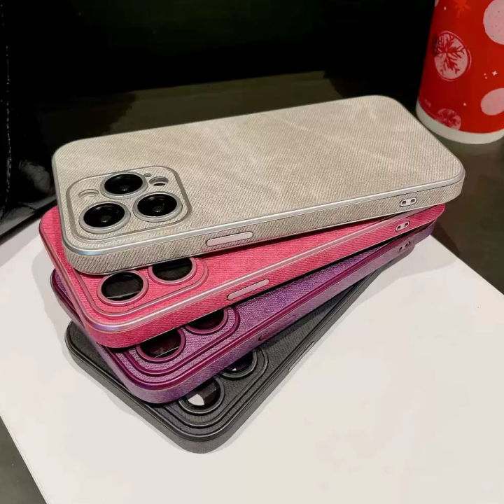 HOCE%20Matte%20Fabric%20Leather%20Phone%20Cases%20For%20iPhone%2017%2016%2015%2014%2013%2012%2011%20Pro%20Max%20Case%20With%20Lens%20Film%20Soft%20Silicone%20Shockproof%20Solid%20Cloth%20Back%20Cover%20-%20Image%207