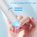UV Light for Gel Nails, Denabuty Mini U V LED Nail Lamp Handheld with Stand, Portable Nail Dryer Rechargeable USB. 