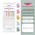 ShopSphere NEW zebra mildliner highlighter markers,WKT7 double-ended fiber fluorescent pen For DIY ,Handbook,Drawing,POP Poster art supplie. 