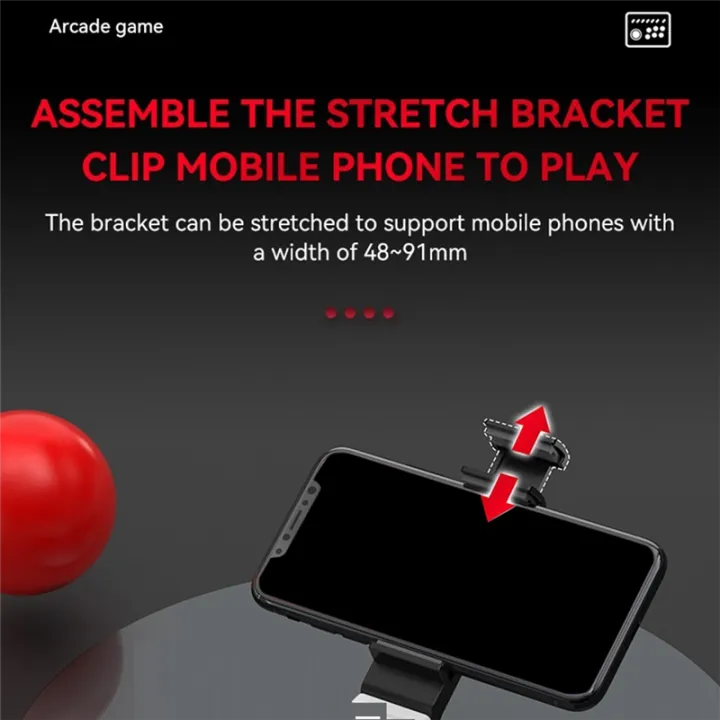 Wireless%20Joystick%20Controller%20Arcade%20Fighting%20Game%20Fight%20Stick%20Gaming%20Joystick%20Replacement%20Parts%20for%20///Switch/PC/Android%20White+Black%20-%20Image%207