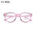 OQ BOGA 5 Colors Fashion Unisex Anti Blue Light Plastic Oval Frame Kids Computer Glasses Boys Girls Eye Protection Radiation Protection Full Rim Eyewear. 