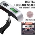 Portable 50KG/10g Digital Luggage Scale Travel LCD Electronic Hanging Weight Scale Hanging Weight Scales Timbang Beg Penimbang Berat 50kg. 