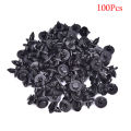 100Pcs 8mm Plastic Rivet Fastener Mud Flaps Bumper Fender Push Clips For Nissan Fugar. 