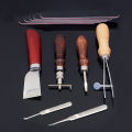 Migeet Sewing Craft & Leather Tools Set 18 Pcs Leather Craft DIY Tool for Hand Sewing Stitching,Stamping Set and Saddle Making,Stitching Carving Working. 