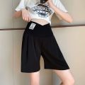 Shorts for Pregnant Women Summer Thin Outer Wear Loose Casual Wide-Leg Pants Five-Point Suit Pants Low Waist Pregnancy Pants Summer Wear. 