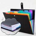 PP Expanding File Folder Good quality Folder Storage 7 Pockets File Organizer Stationery Large Folder for Family School Travel. 