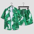 Summer Island Clothing Hainan Island Sanya Hawaii Printed Shirt Beach Suit Trendy Beach Pants Cool Seaside Style. 