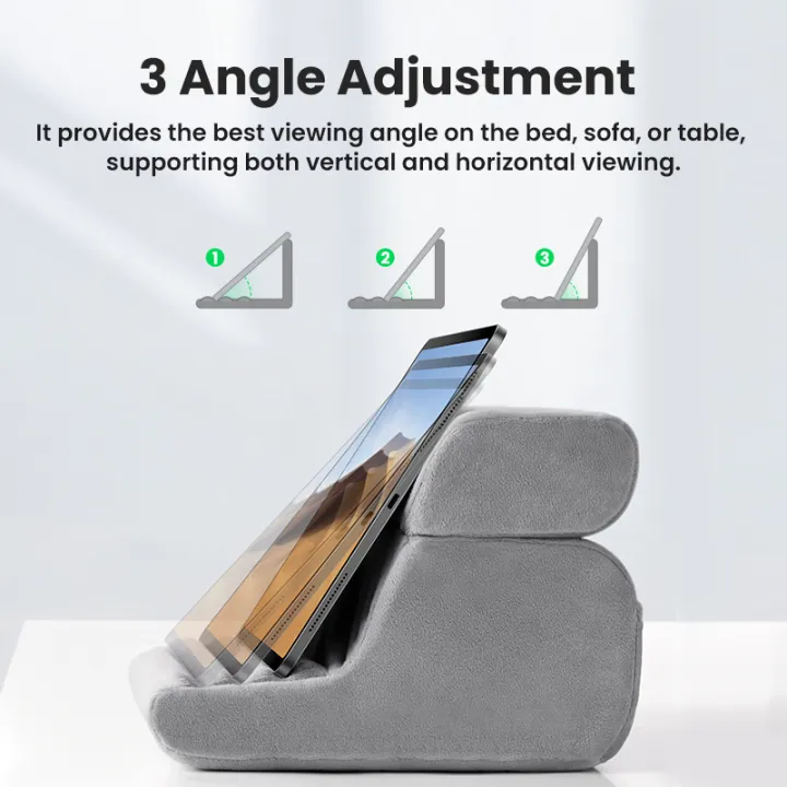 UGREEN%20Tablet%20Pillow%20Stand%20for%20Lap%20Soft%20Tablet%20Stand%20Holder%20Bed%20with%203%20Viewing%20Angles%20Adjustable%20Pillow%20Holder%20for%20iPad%20Pro%209.7,%2010.5,%2011,%2012.9%20Air%20Mini%205%204%203%202%20E-Reader%20-%20Image%203