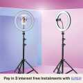 10 Inch Selfie LED Ring Light with 7ft Stand Tripod and Adjustable Phone Holder 360 Rotatable LED Studio Camera for Selfie and Video. 