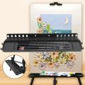 Support 2KG Detachable Easel Tray Shelf Easy to Install Plastic Sketch Storage Rack 34X10CM Durable Painting Tools Tray Student. 