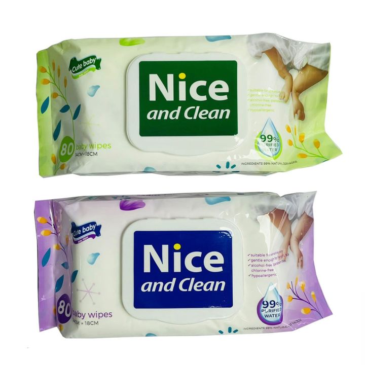 Nice and Clean Baby Wet Wipes - 160pcs