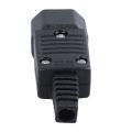 Black IEC-320 C14 Male Plug AC Inlet Socket Connector 250V 10A. 