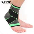 Sports Ankle Brace, Compression Ankle Support Sleeve, Elastic Nylon Breathable Adjustable Ankle Protection Strap for Running, Cycling. 
