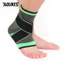 Sports Ankle Brace Compression Strap Sleeves Support 3D Weave Elastic Bandage Foot Protective Gear Gym Fitness-1pcs. 