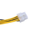 【ZOSR】20cm 4pin Power ATX 8Pin Male to 4Pin Female PC CPU Power Supply Extension Cable. 
