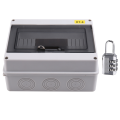 HT-8 Way IP65 Mcb Breaker Box Distribution Protection Box Electronic Din Rail Enclosure. 