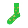 Cute Cotton Crew Socks Flamingo Puppy Cow Banana Kiwi Korean Style Funny Novelty Pink White Gift  Novelty. 