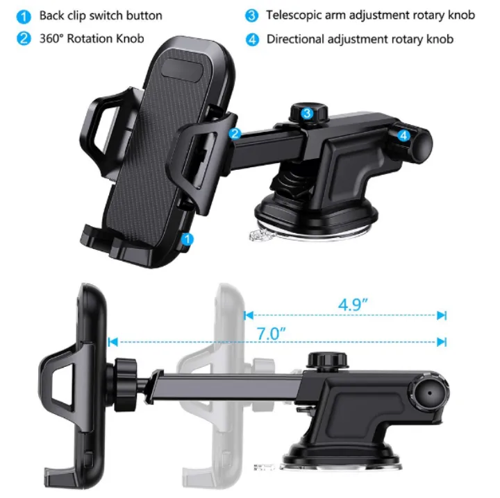 Phone%20Holder%20Mount%20for%20Car%20%5BStrong%20Suction%5D%20Hands-Free%20Universal%20Cell%20Phone%20Mounts%20for%20Dashboard/Windshield,%20360%C2%B0%20Rotation%20Extendable%20Mobile%20Car%20Holder%20for%20iPhone/Samsung/Oneplus%20-%20Image%204