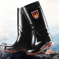 Wear-Resistant Tendon Bottom Rain Boots Men and Women Warm and Alkali Resistant High Tube Thick Rain Boots Non-Slip Labor Protection Car Washing Water Boots Construction Site. 