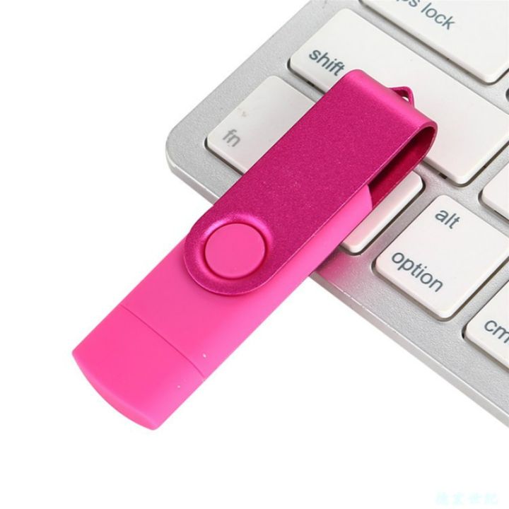 【512M Pink Color】 Custom logo Double Use Android OTG USB Flash Drive Pen Drive 4gb 16gb 32gb 64gb USB 2.0 Flash Drive Micro USB Stick