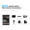 Audio Mixer 4 Channel Mini Audio Mixer DJ controller Mini Family KTV karaoke mixer USB/BT Effects Interface Mixer. 