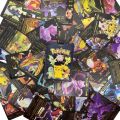 pokemon cards golden 2023 Pokemon Cards Metal Gold Silver Vmax GX Card Box Mewtwo Pikachu Rare Collection Battle Trainer Card Children Toys GiftParty Games Crafts. 