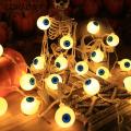 Horror Eyeball Lights Spooky Led Eyeball String Lights for Halloween Decor Create A Haunting with Twinkling Ghost Eyes Halloween String Lights. 