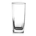 6 Pieces Transparent Solid Drinking Glass Set-Red Cherry Water Glass 285 Ml Glass Cup Glass Mug Microwaveable and Dishwasher Safe Pack Square-shaped. 