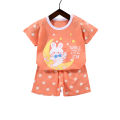 Yfashion Kids T-shirt Set Cartoon Printing Short Sleeve Cotton Tops Shorts Suit For 1-4 Years Old Boys Cotton Girls. 
