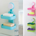 Luxury Double Layer Soap Box Holder Bathroom Shelf Dispenser. 