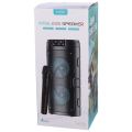 GTS 2129 Wireless Bluetooth Portable Karaoke Speaker with Wireless Mic ,USB, FM, AUX, and LED Lights. 
