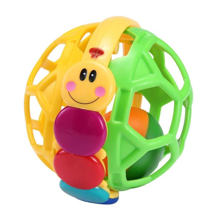 Funny Bendy Ball Baby Toddler Music Bell Infant Educational Toys (Random Color)