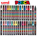 Uni POSCA Marker Paint Pen,39 Colors PC-5M/44 PC-3M/36 PC-1M, Rock Painting Drawing Graffitti Markers Art Supplies. 