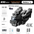 OBSTACLE K10 Max Drone New 2024 4k HD Three Camera Aerial Four Way Obstacle Avoidance 360 Drone. 