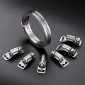 304 Stainless Steel Adjustable Hose Clamps, DIY Worm Gear Duct Clamp Set, for Radiator/Automotive & Mechanical Plumbing. 